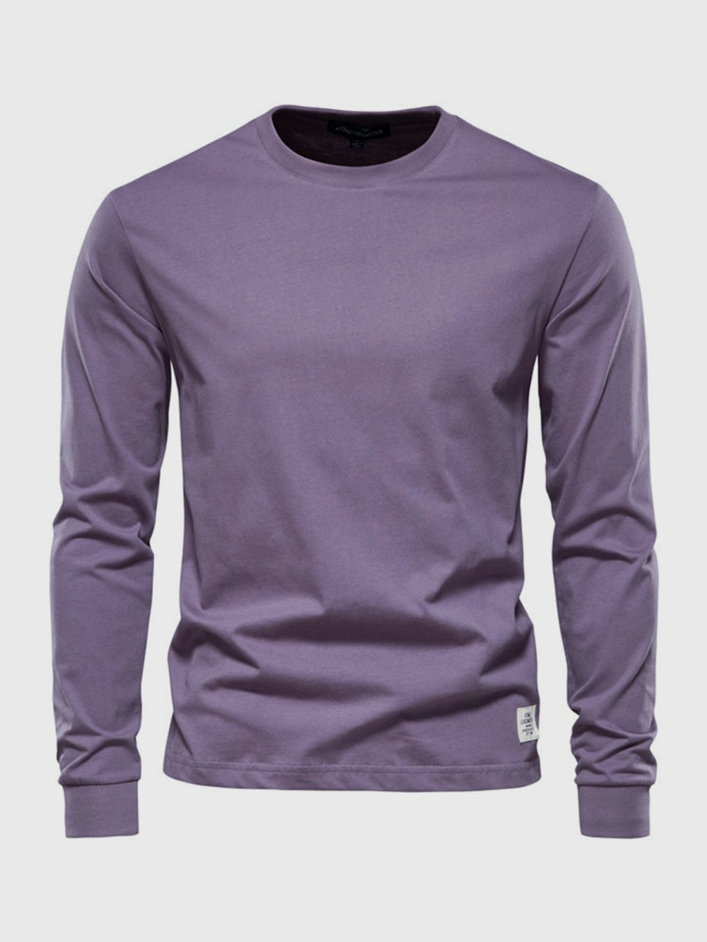 Men's cotton long-sleeve shirt with a comfortable fit