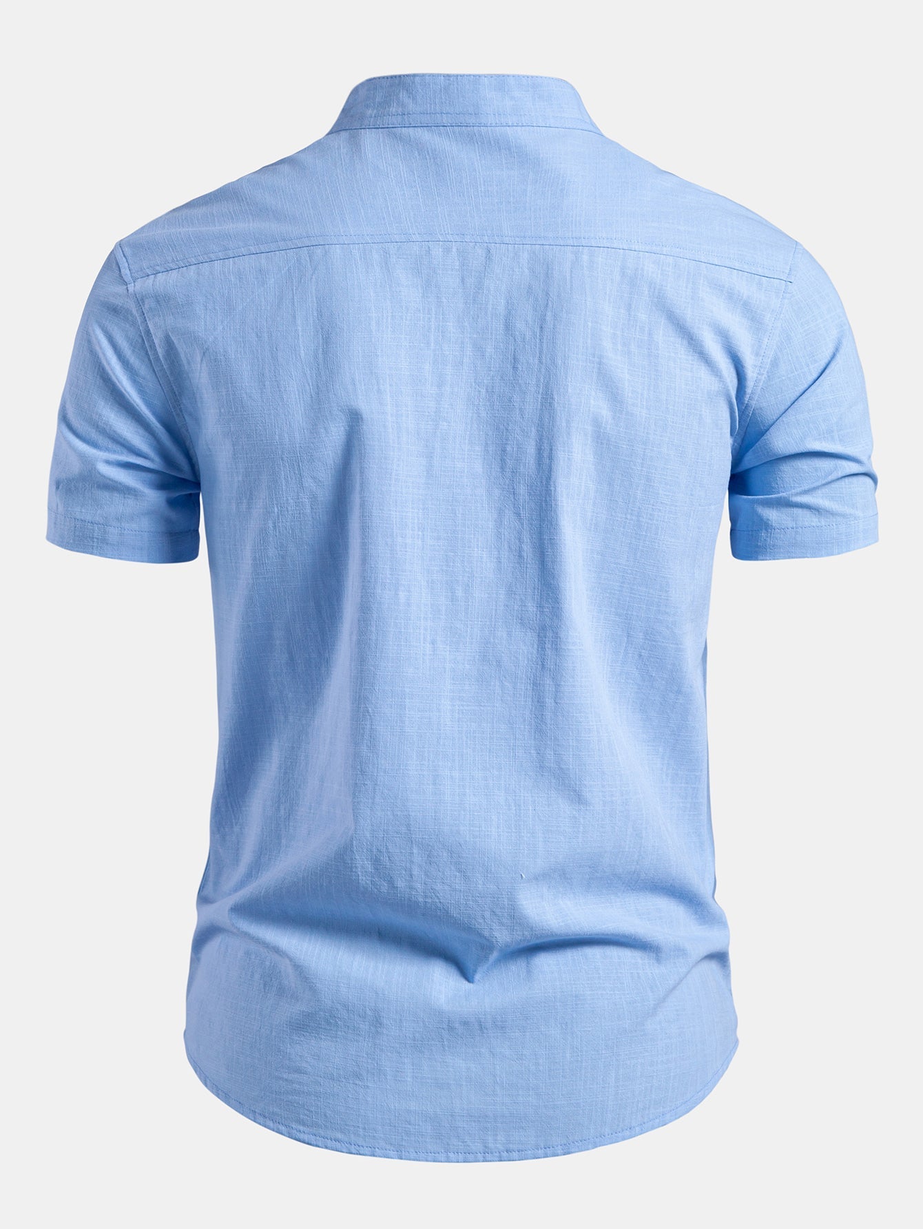 Men's Linen Short Sleeve Shirt Slim Fit