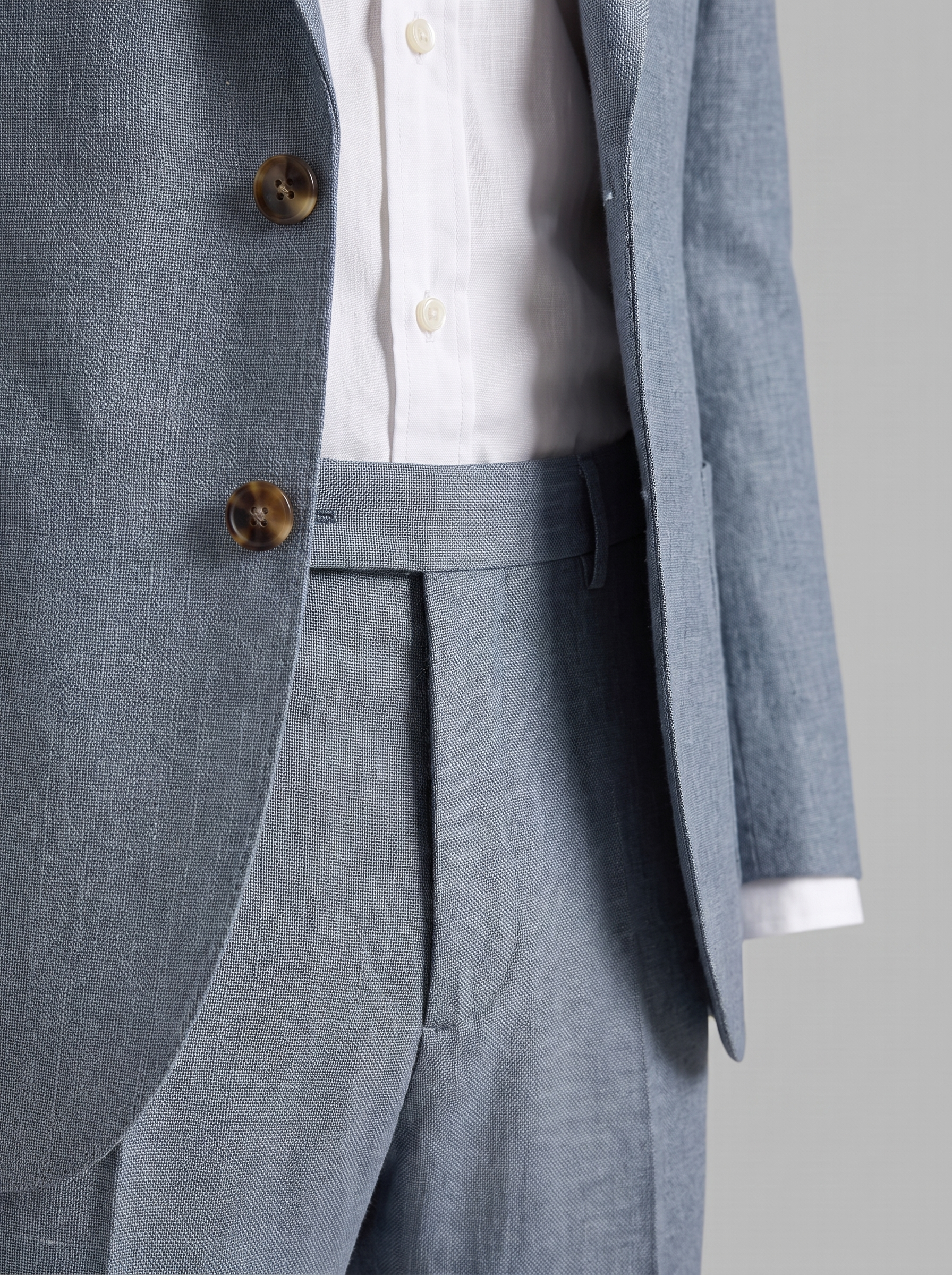 Men's Linen Suit Slim-Fit Wedding