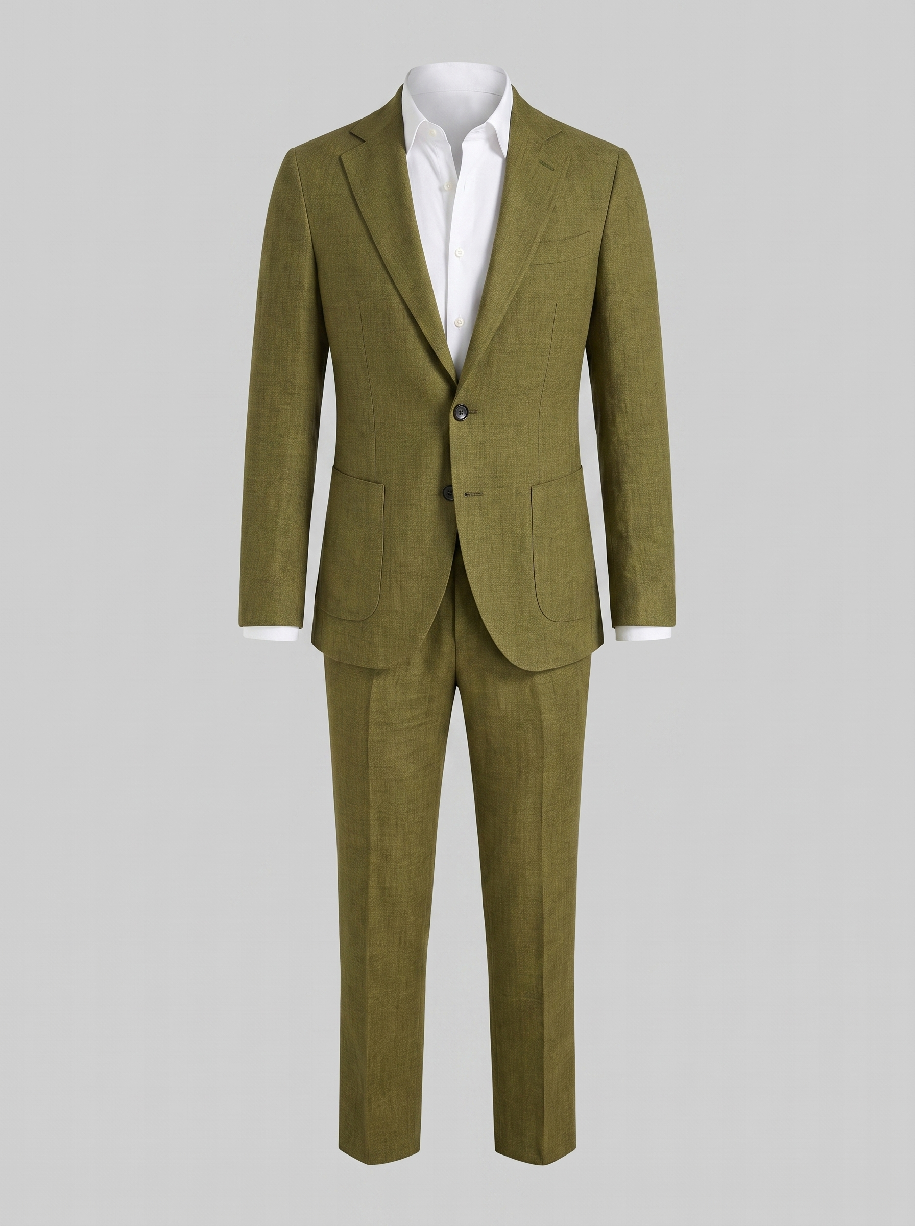 Men's Linen Suit Slim-Fit Wedding