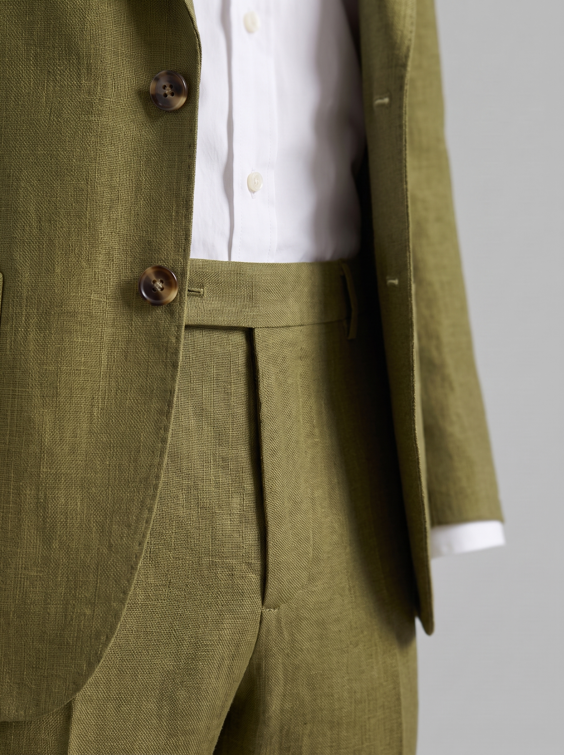 Men's Linen Suit Slim-Fit Wedding
