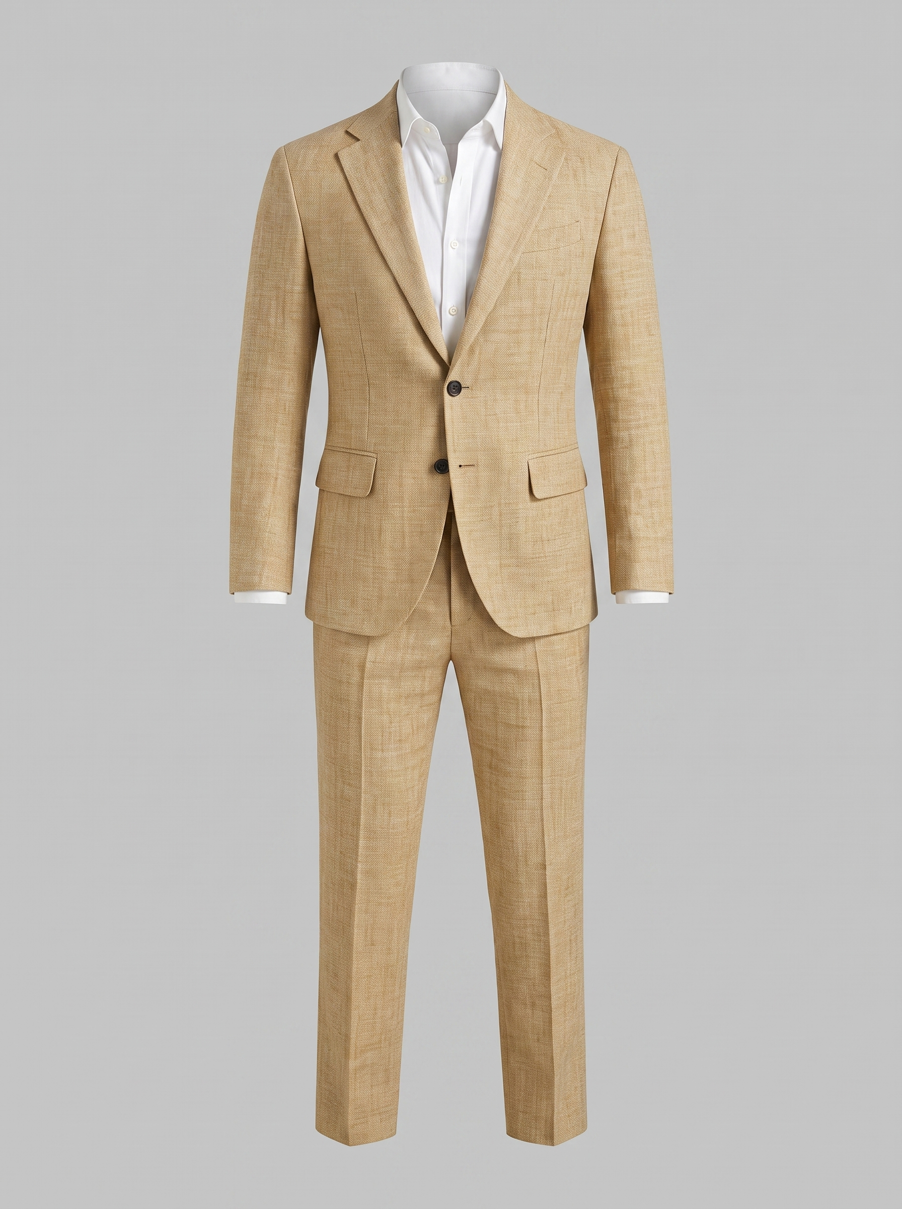 Men's Linen Suit Slim-Fit Wedding