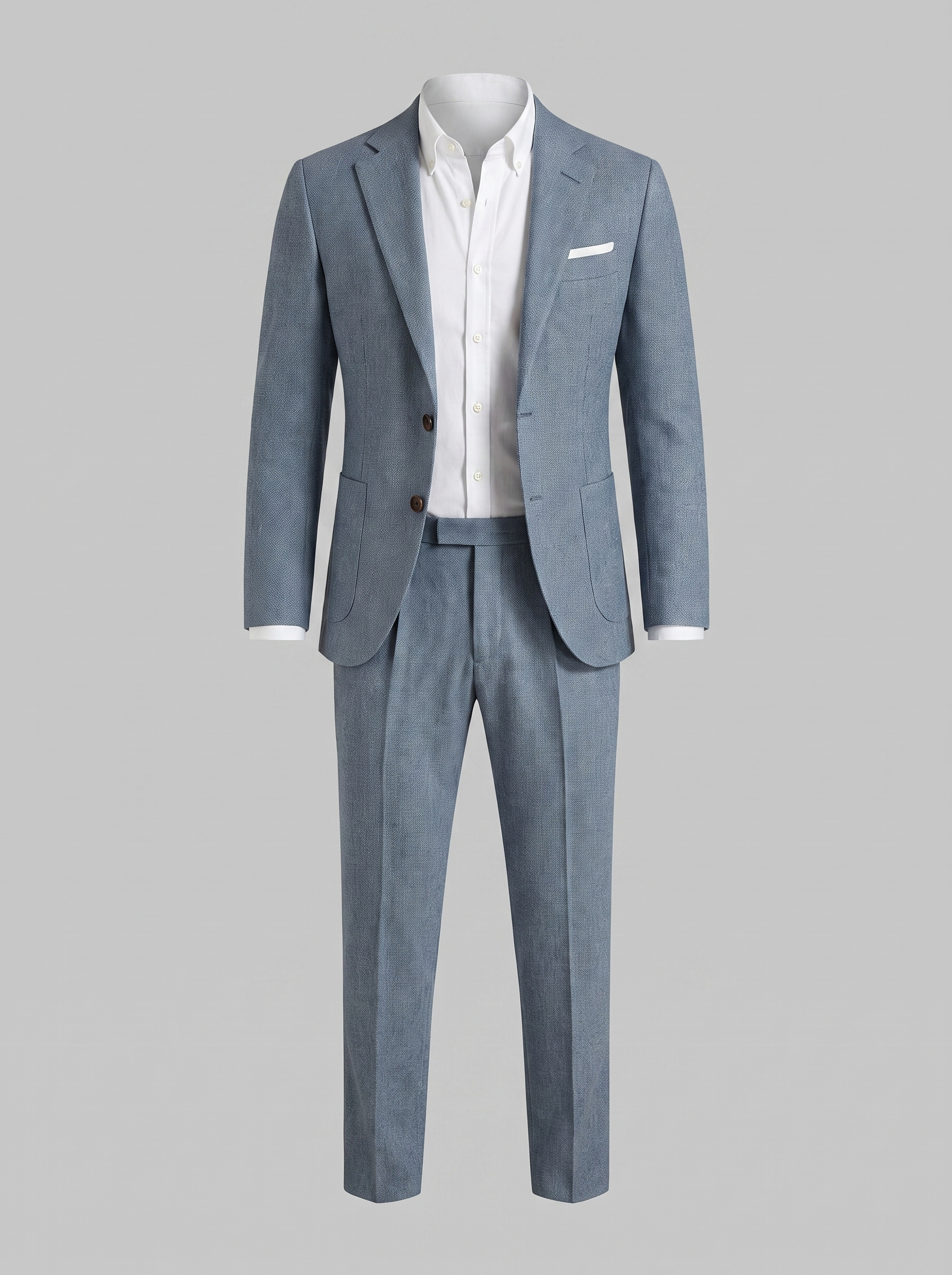Men's Linen Suit Slim-Fit Wedding