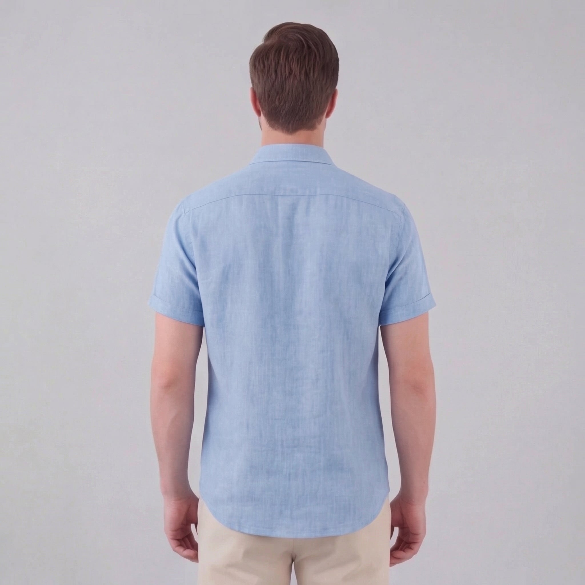 Men's Linen Short Sleeve Shirt