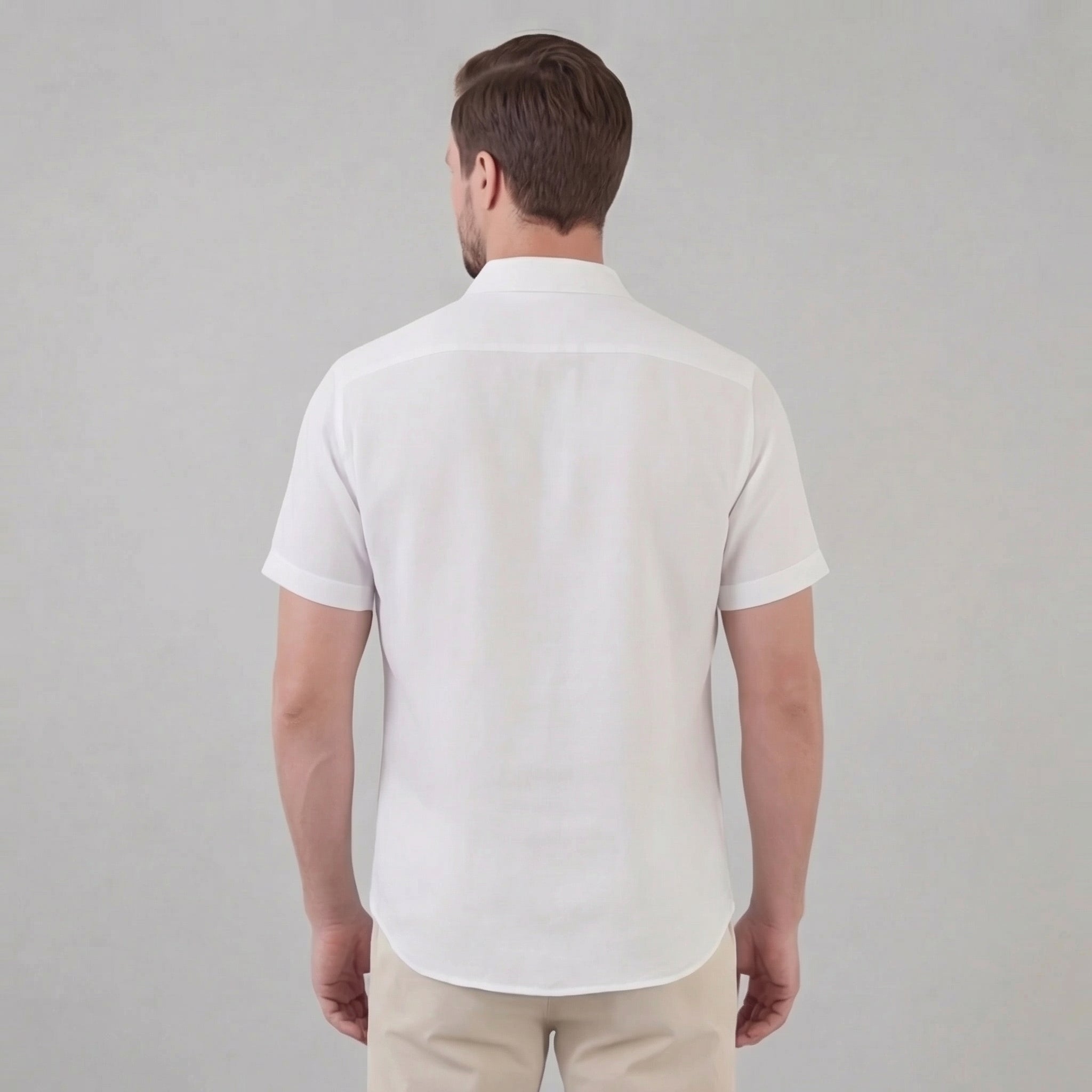Men's Linen Short Sleeve Shirt