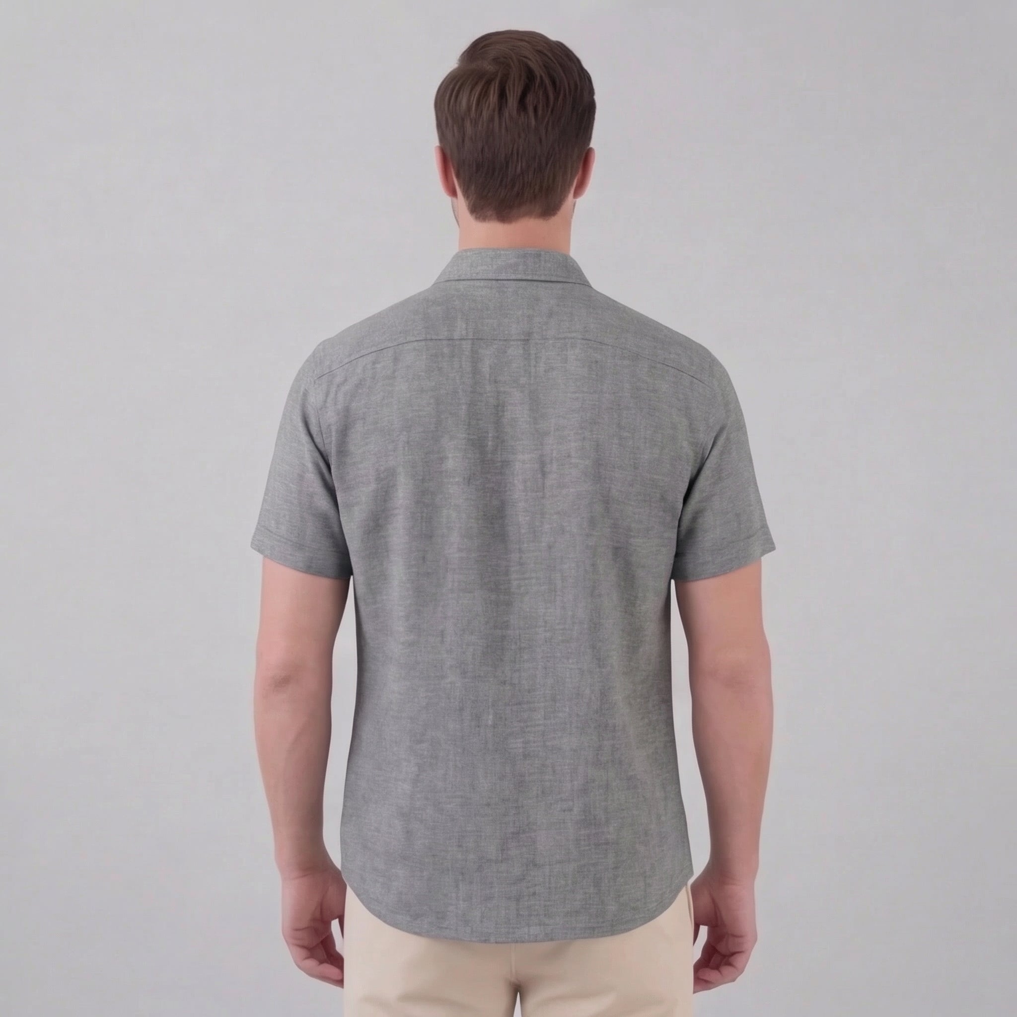 Men's Linen Short Sleeve Shirt
