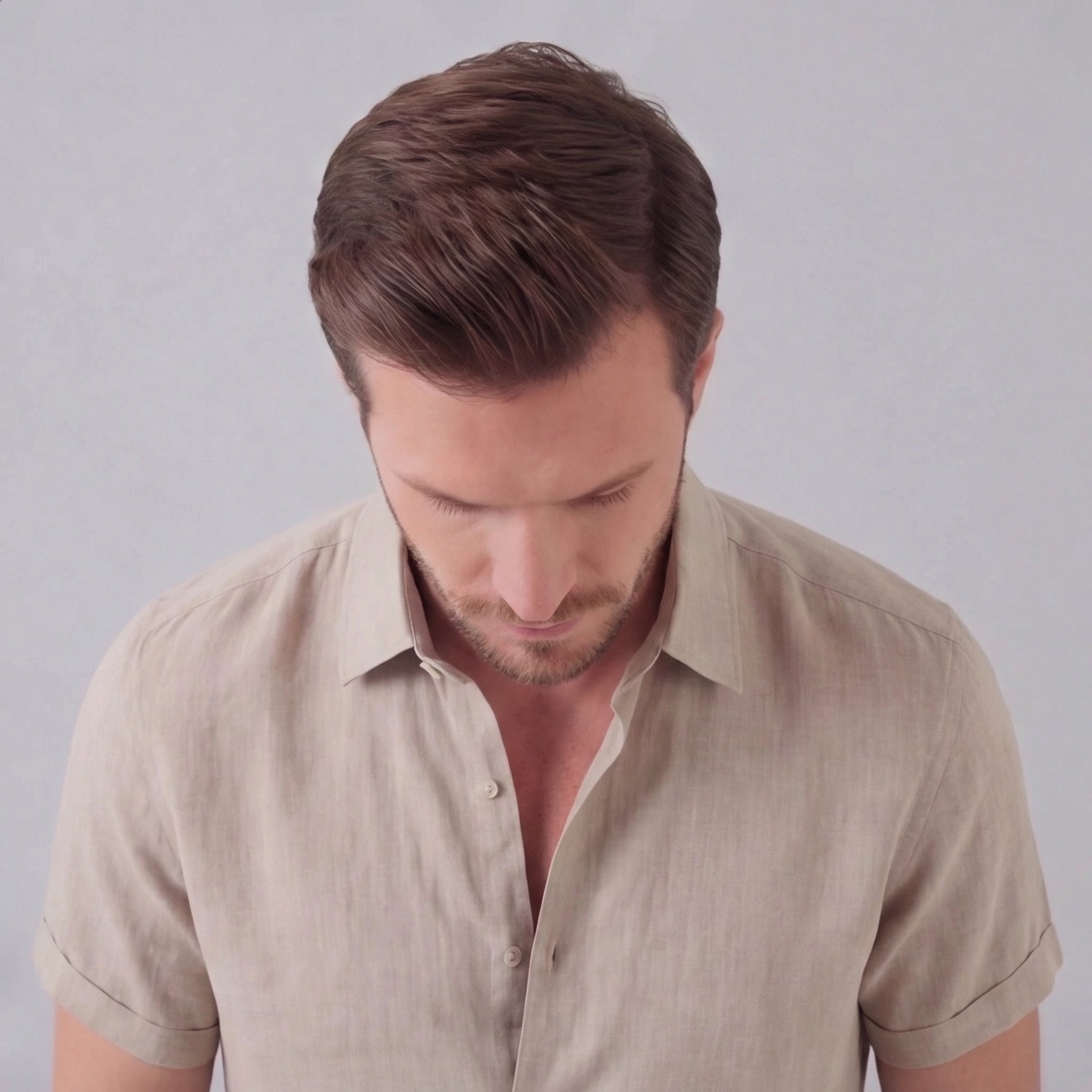 Men's Linen Short Sleeve Shirt