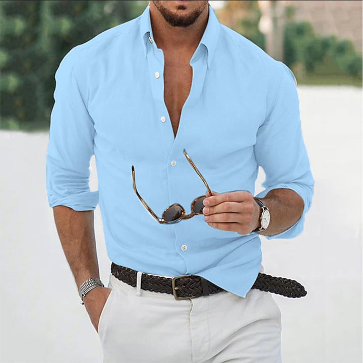 Men's Long Sleeve Casual Formal Shirt