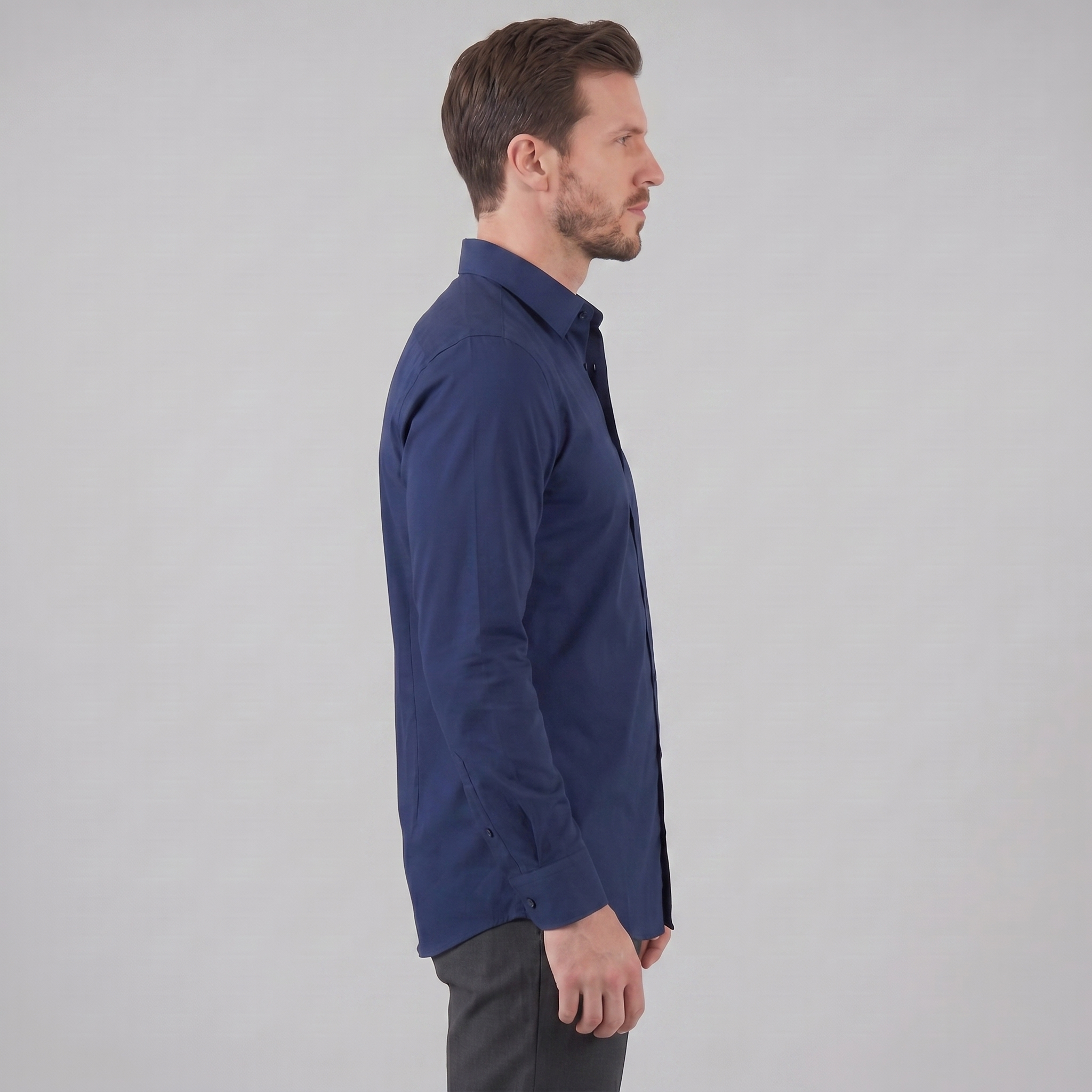 Heren Overhemd Slim Fit Lange Mouwen