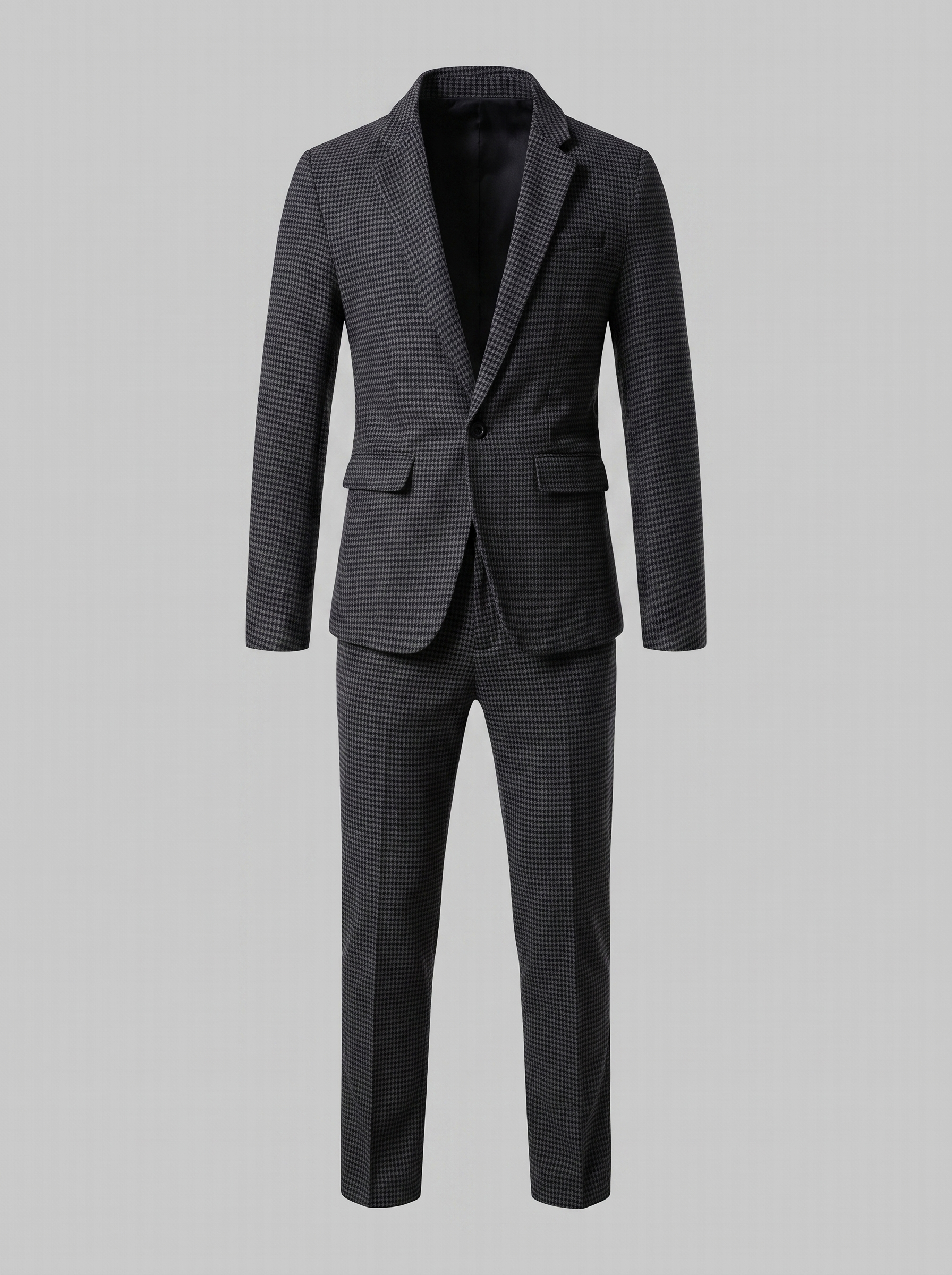 Heren Ruitpatroon Tailored Pak