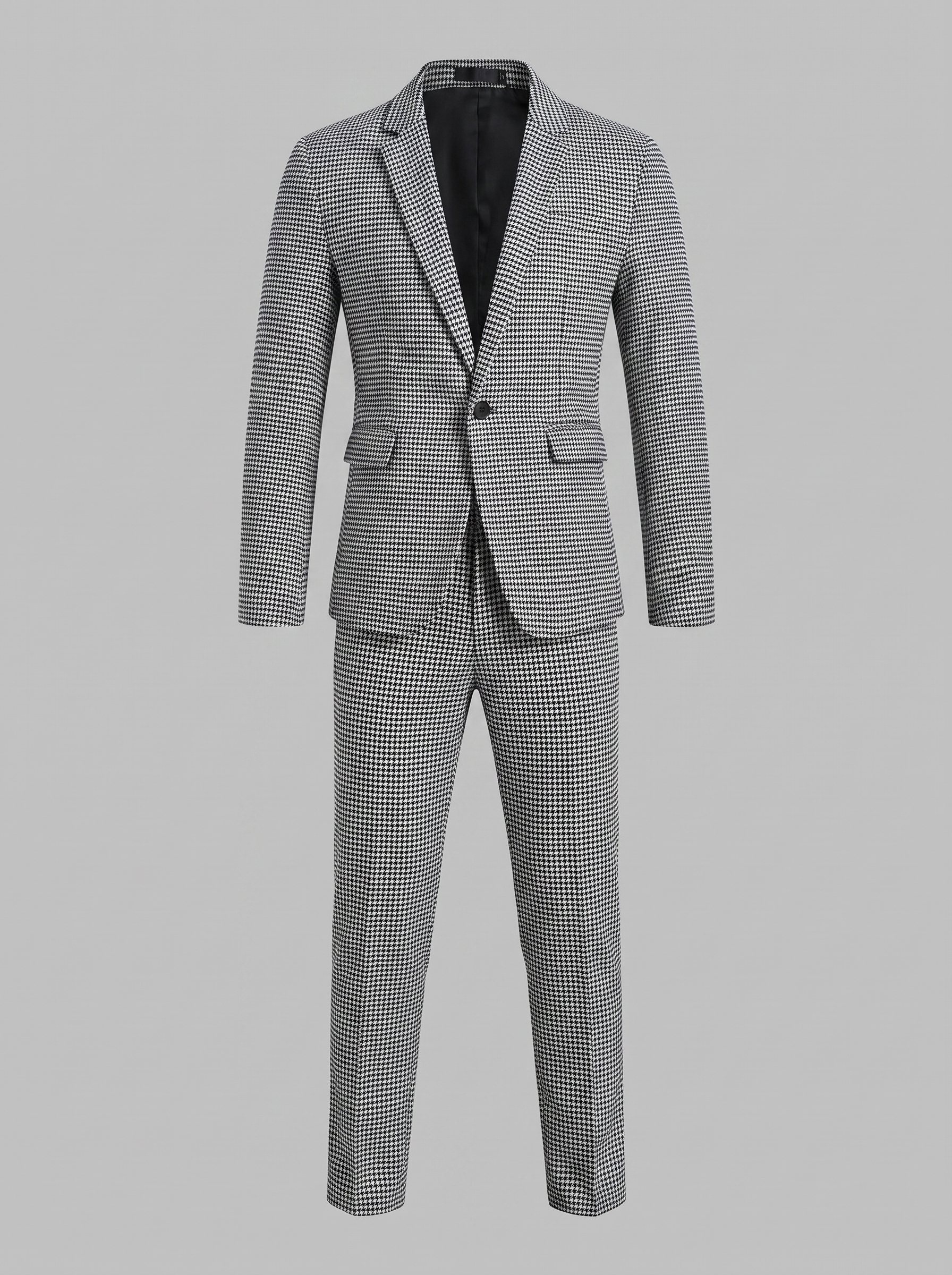 Heren Ruitpatroon Tailored Pak