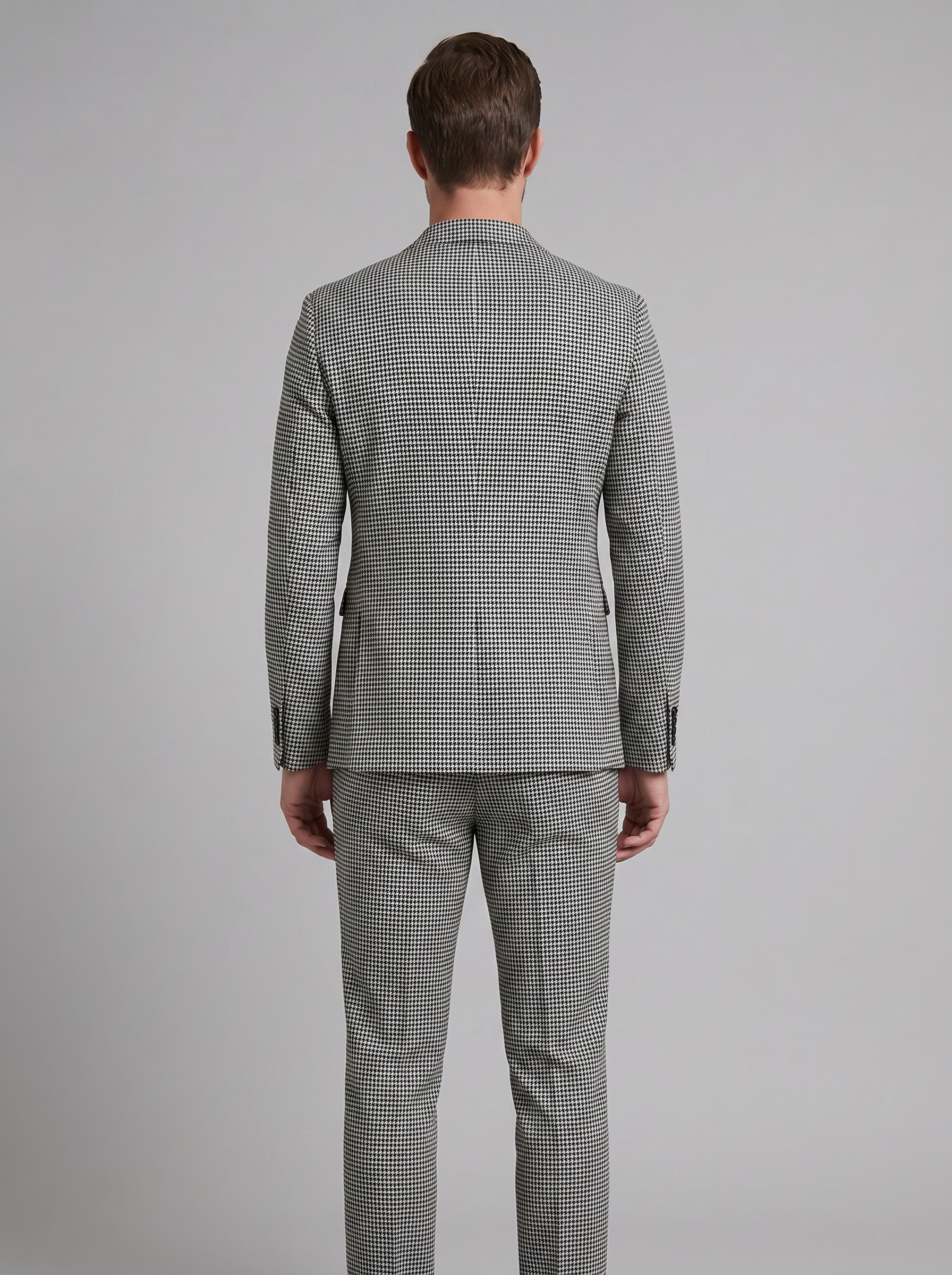 Heren Ruitpatroon Tailored Pak