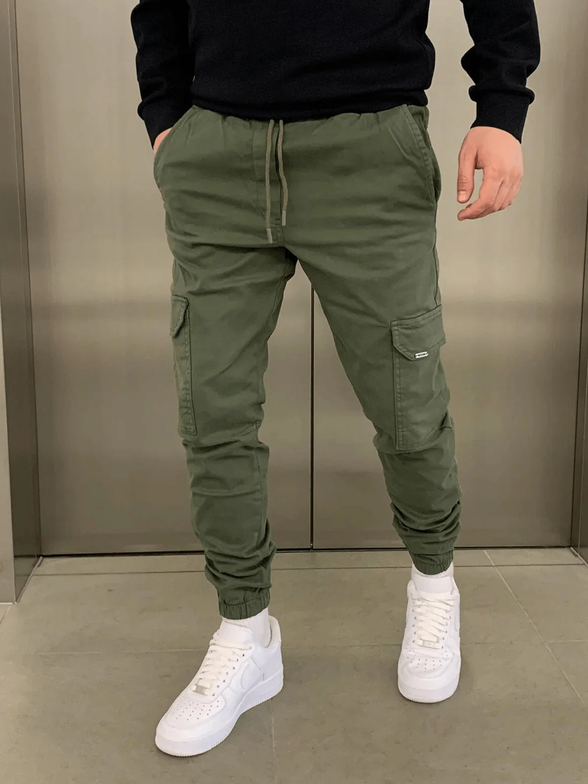 Men's Slim Fit Cargo Jogging Trousers