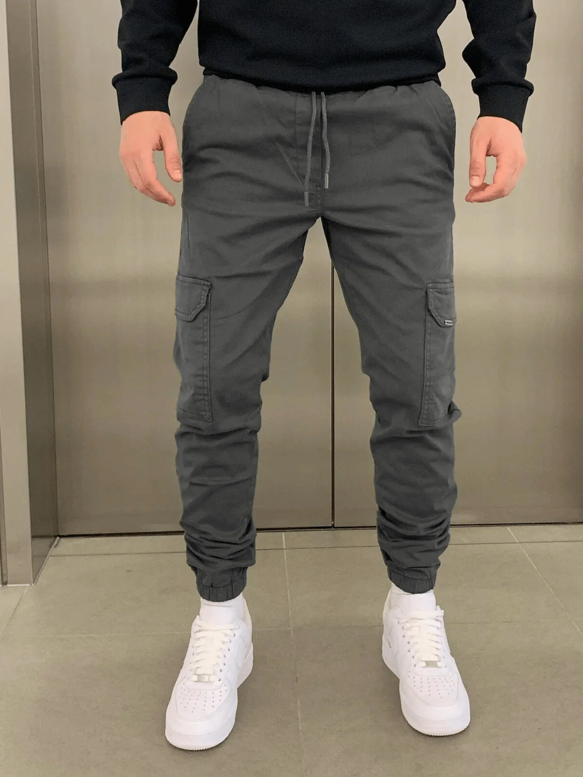 Men's Slim Fit Cargo Jogging Trousers