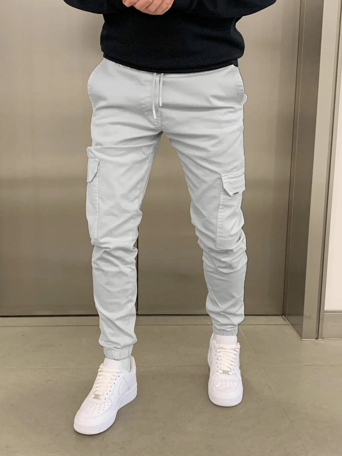 Men's Slim Fit Cargo Jogging Trousers