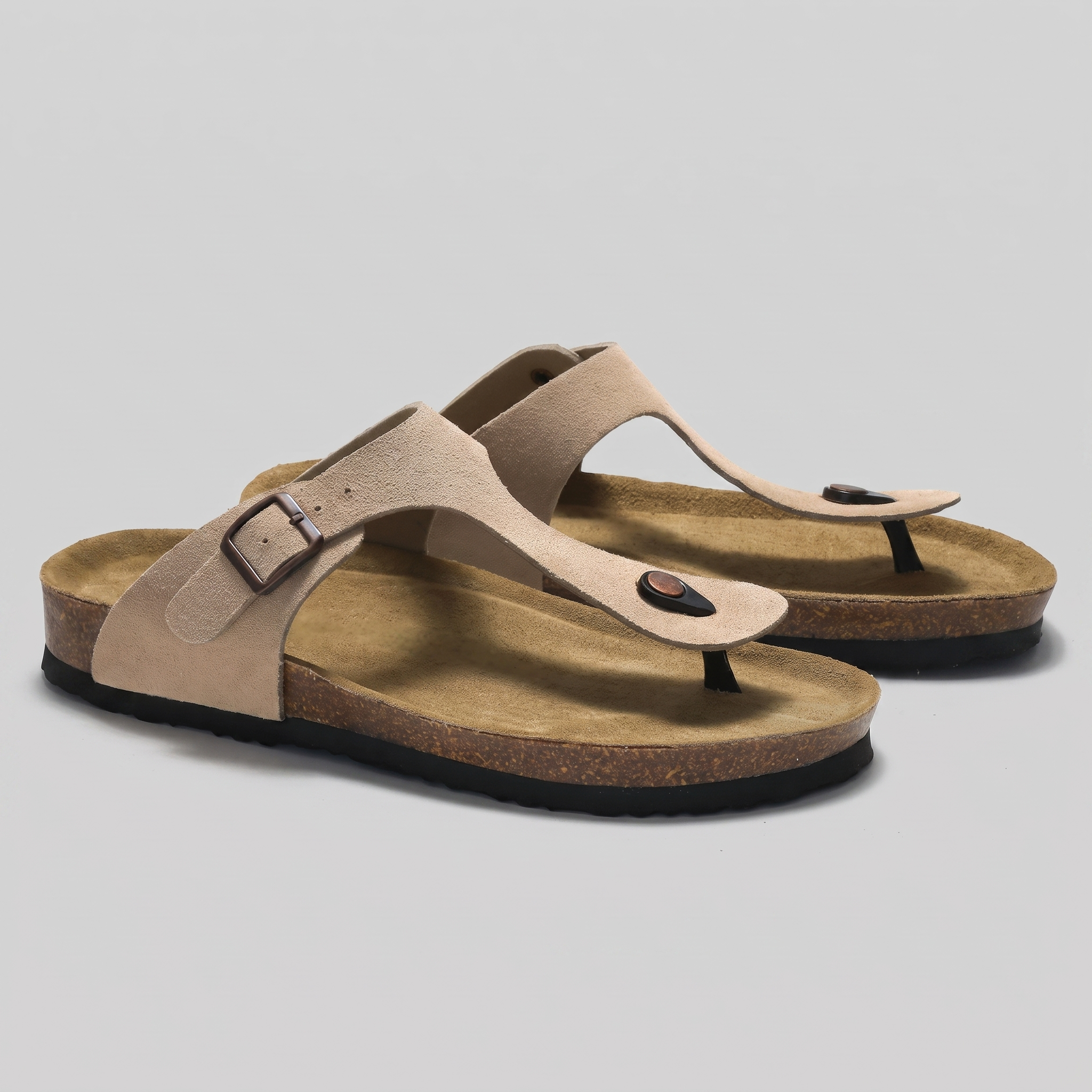 Men's Slippers with Buckle