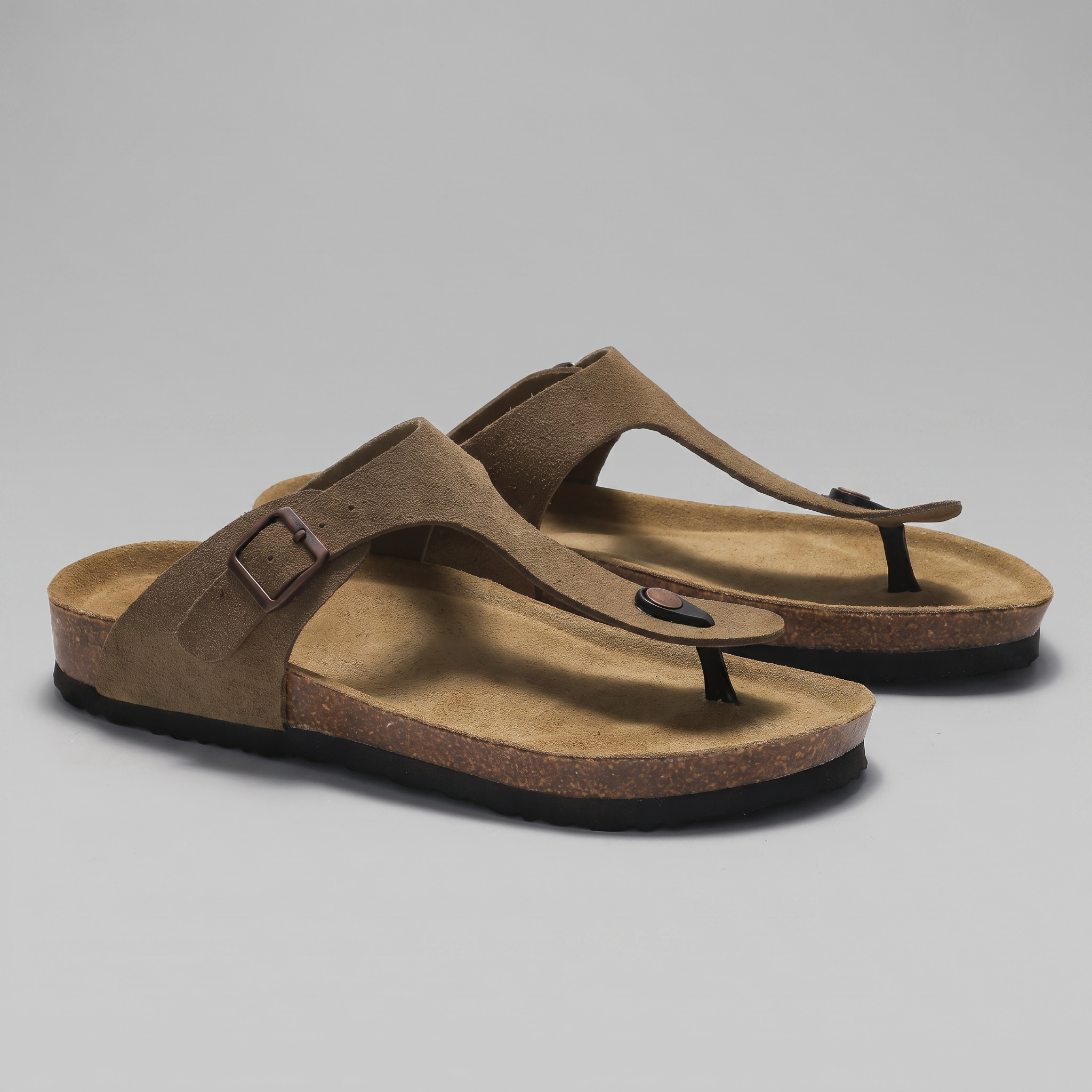 Heren Slippers Met Gesp
