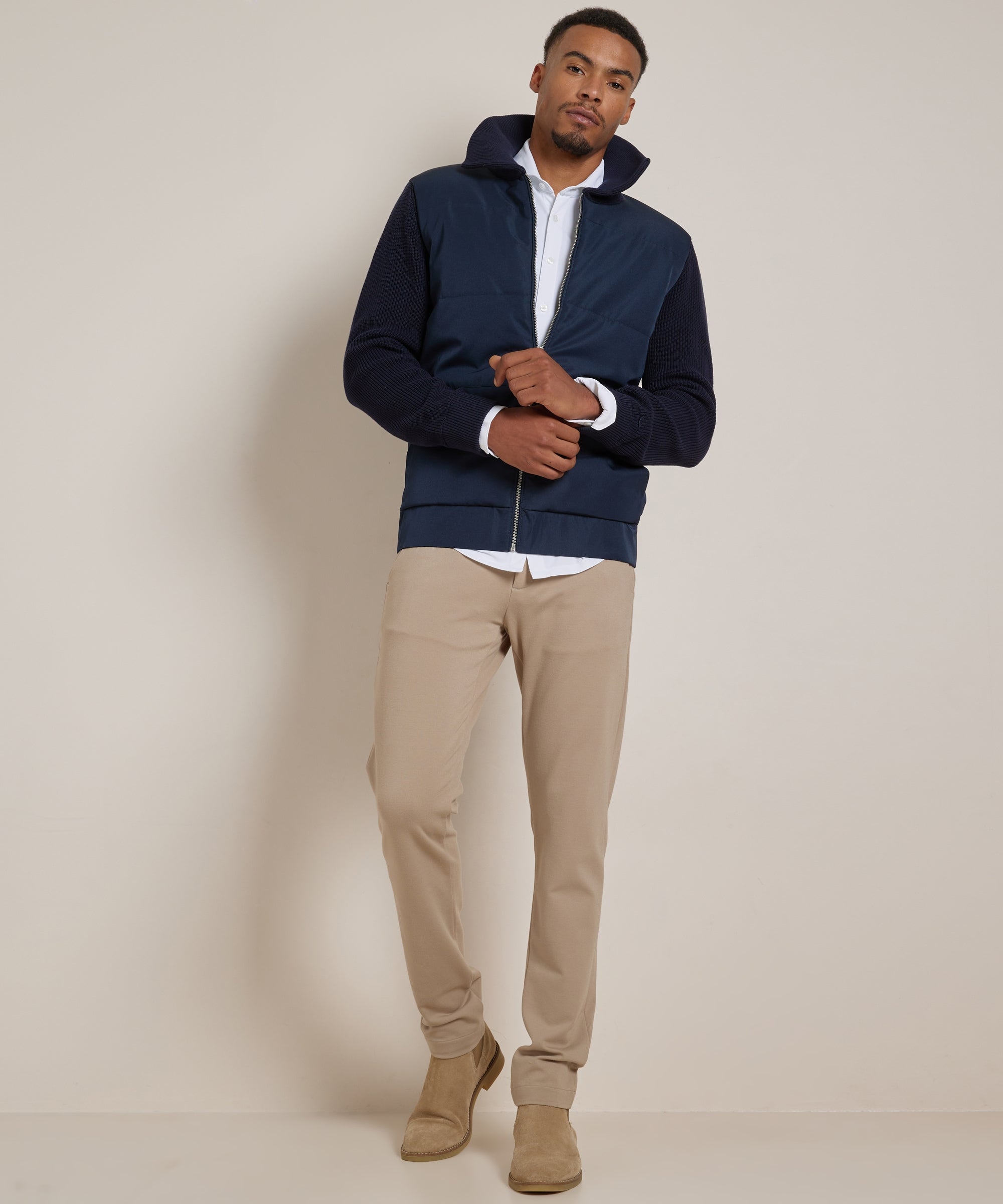 Heren Smart Casual Stretch Overhemd