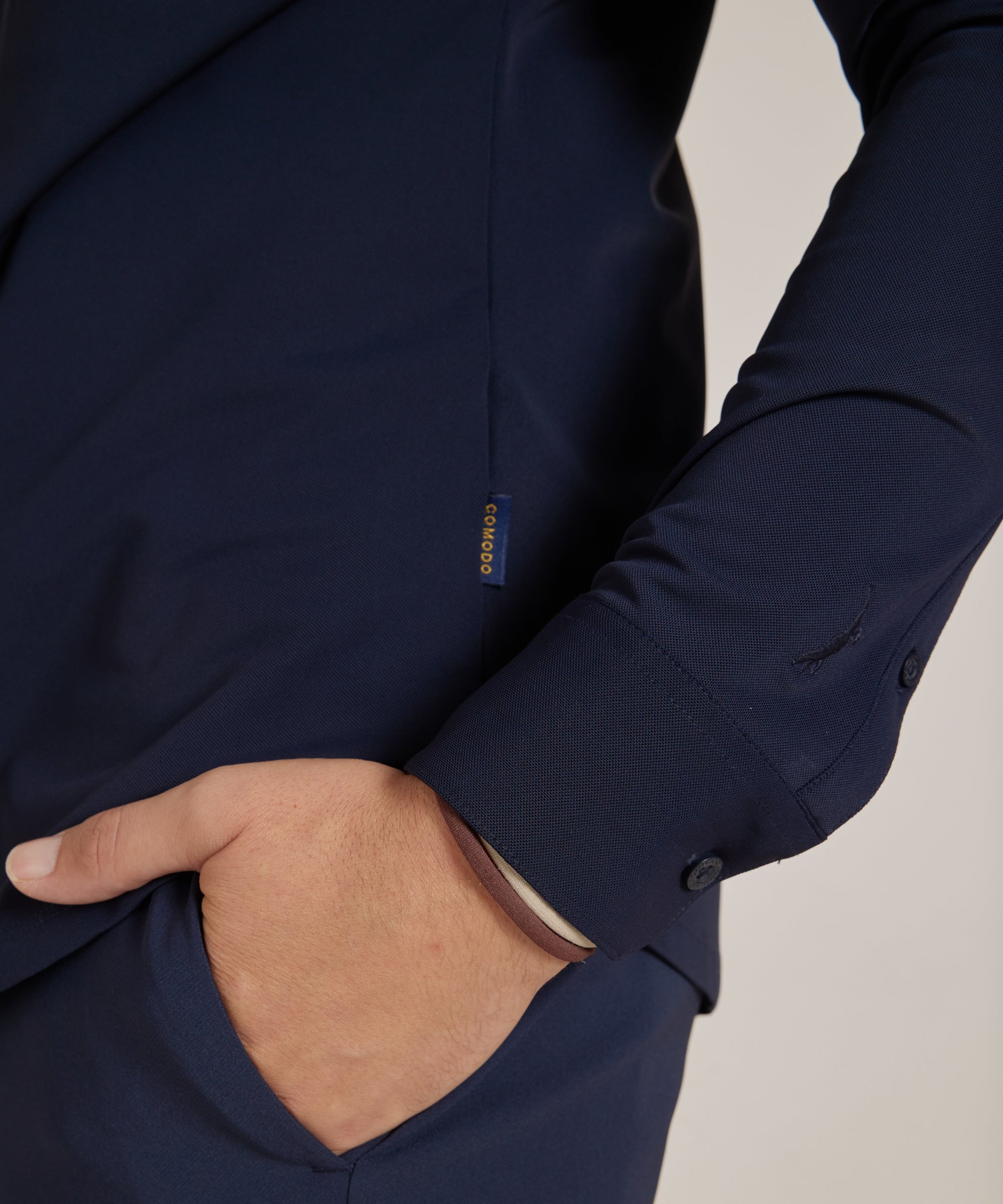 Heren Smart Casual Stretch Overhemd