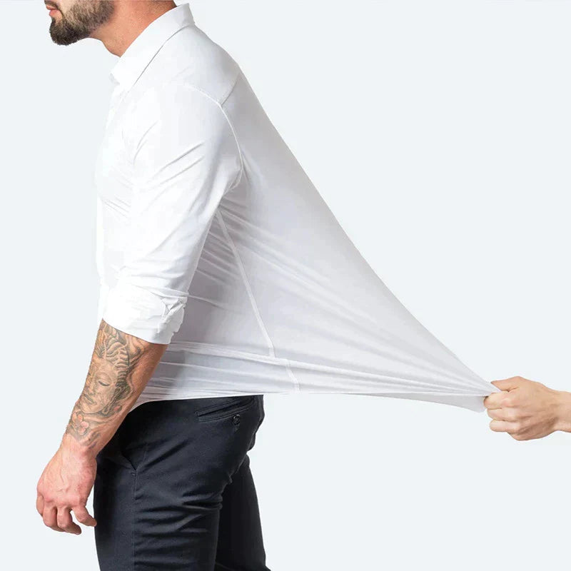 Heren Stretch Overhemd Bruiloft