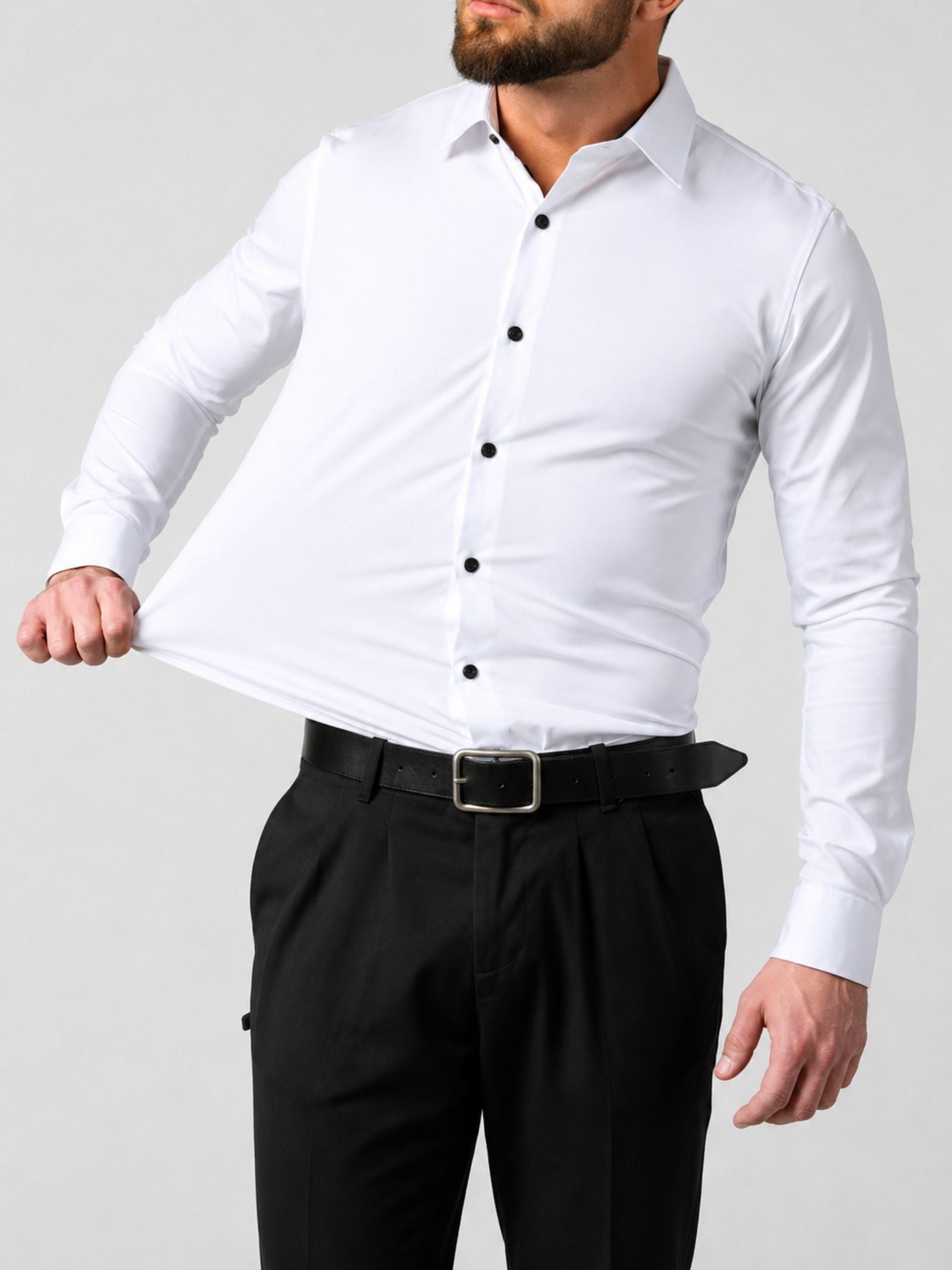 Heren Stretch Overhemd Bruiloft