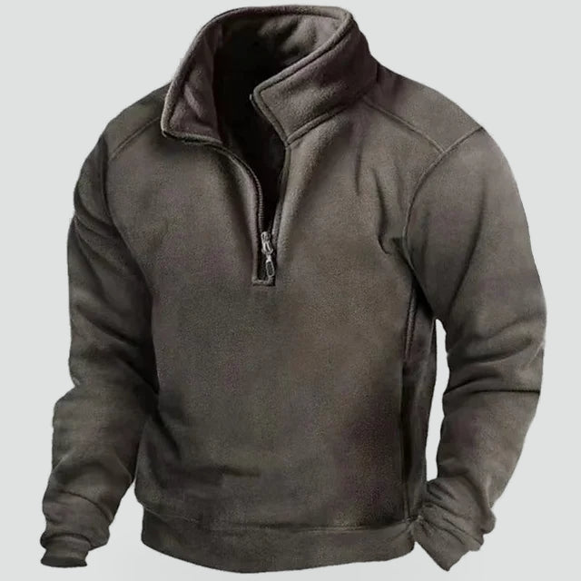 Men's Half-Zip Jumper with Pockets