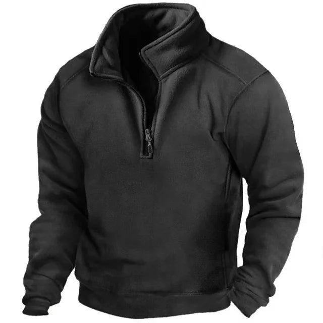 Men's Half-Zip Jumper with Pockets
