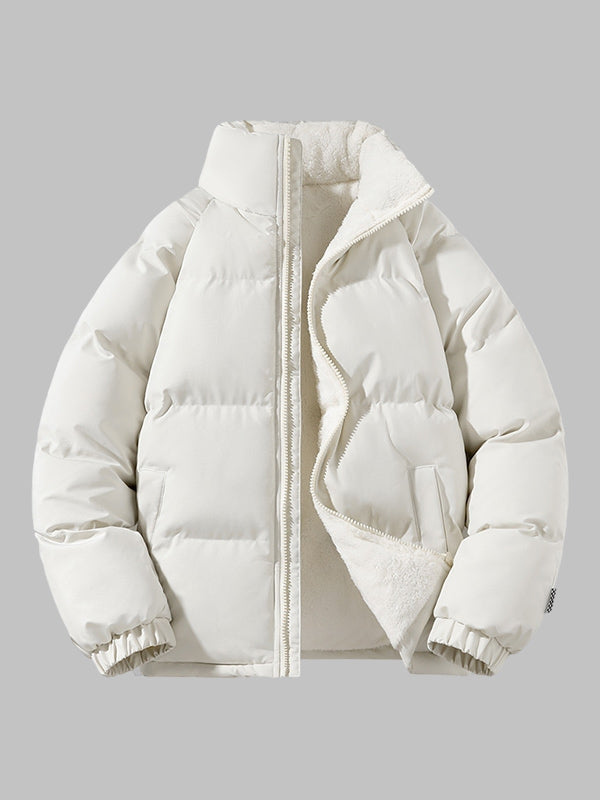 Men's Winter Jacket with Fleece Lining and Waterproof Material