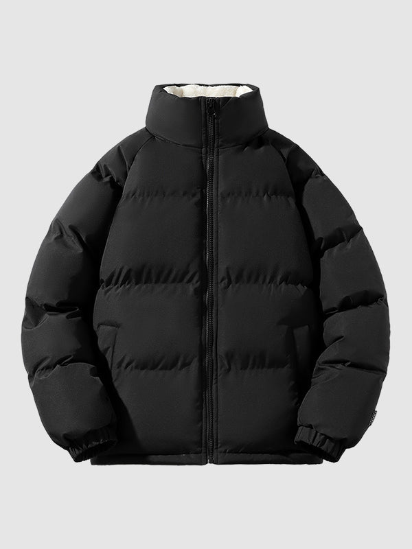 Men's Winter Jacket with Fleece Lining and Waterproof Material