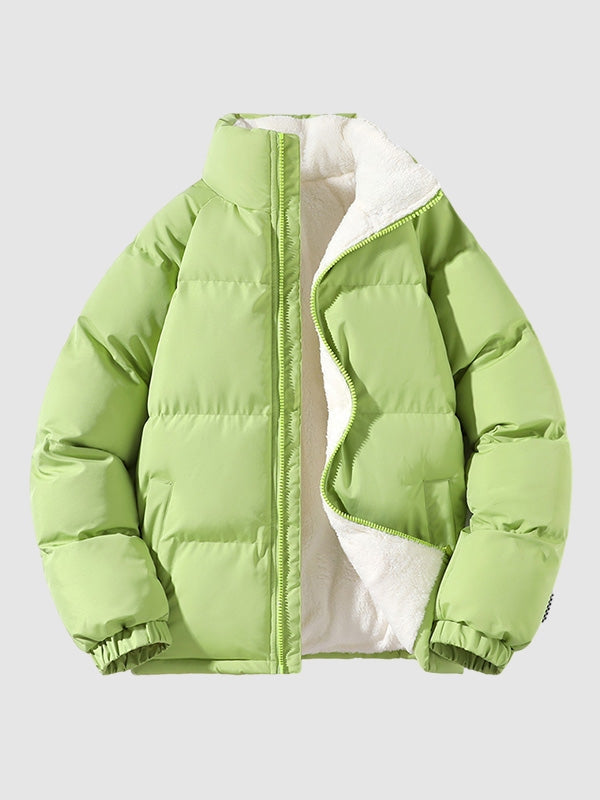 Men's Winter Jacket with Fleece Lining and Waterproof Material