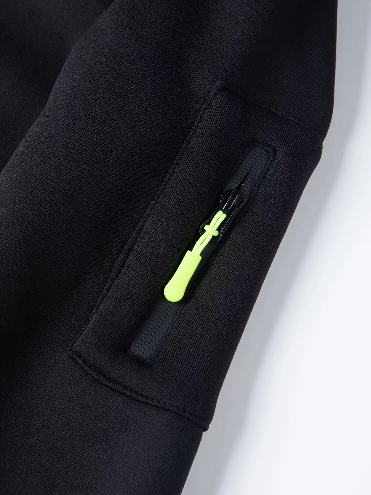 Men's Zip-Up Hoodie with Side Pocket