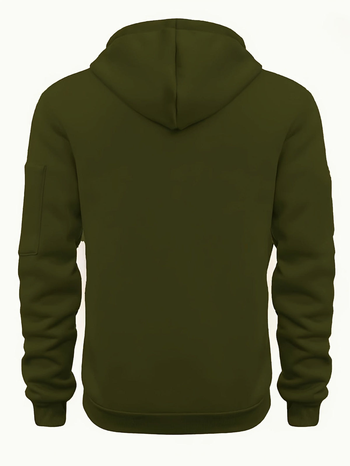 Men's Zip-Up Hoodie with Side Pocket