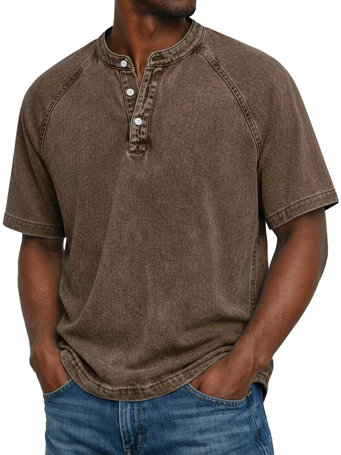 Men's Shirt with Buttons Short Sleeves Casual