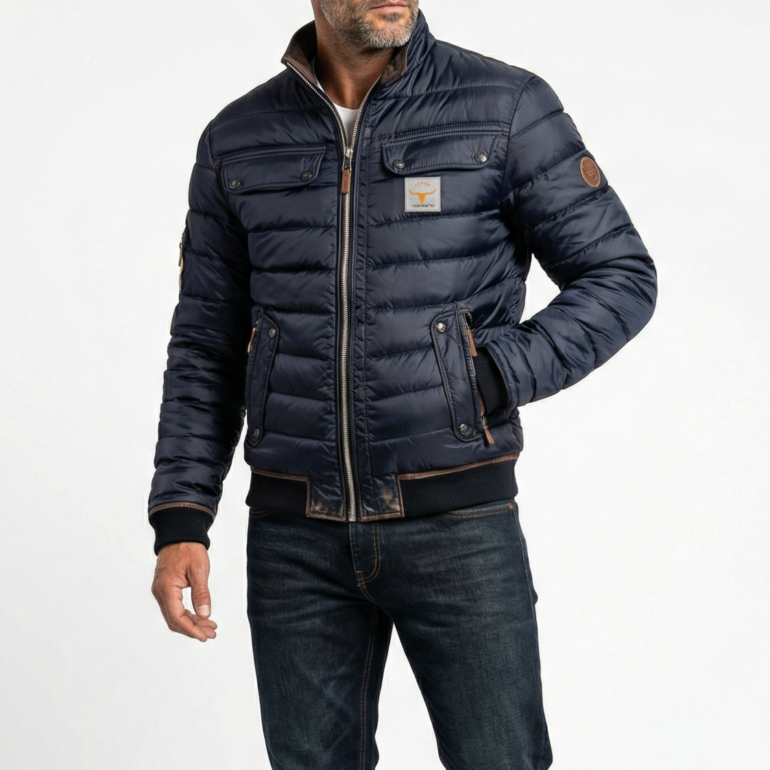 Sheldon | Quilted Jacket with Stand-Up Collar