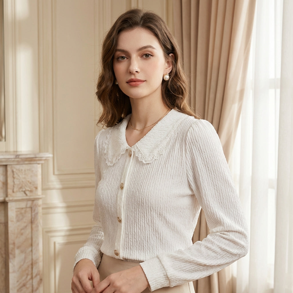 OLDMONEYLOOK | Women’s Refined Classic Cotton Shirt