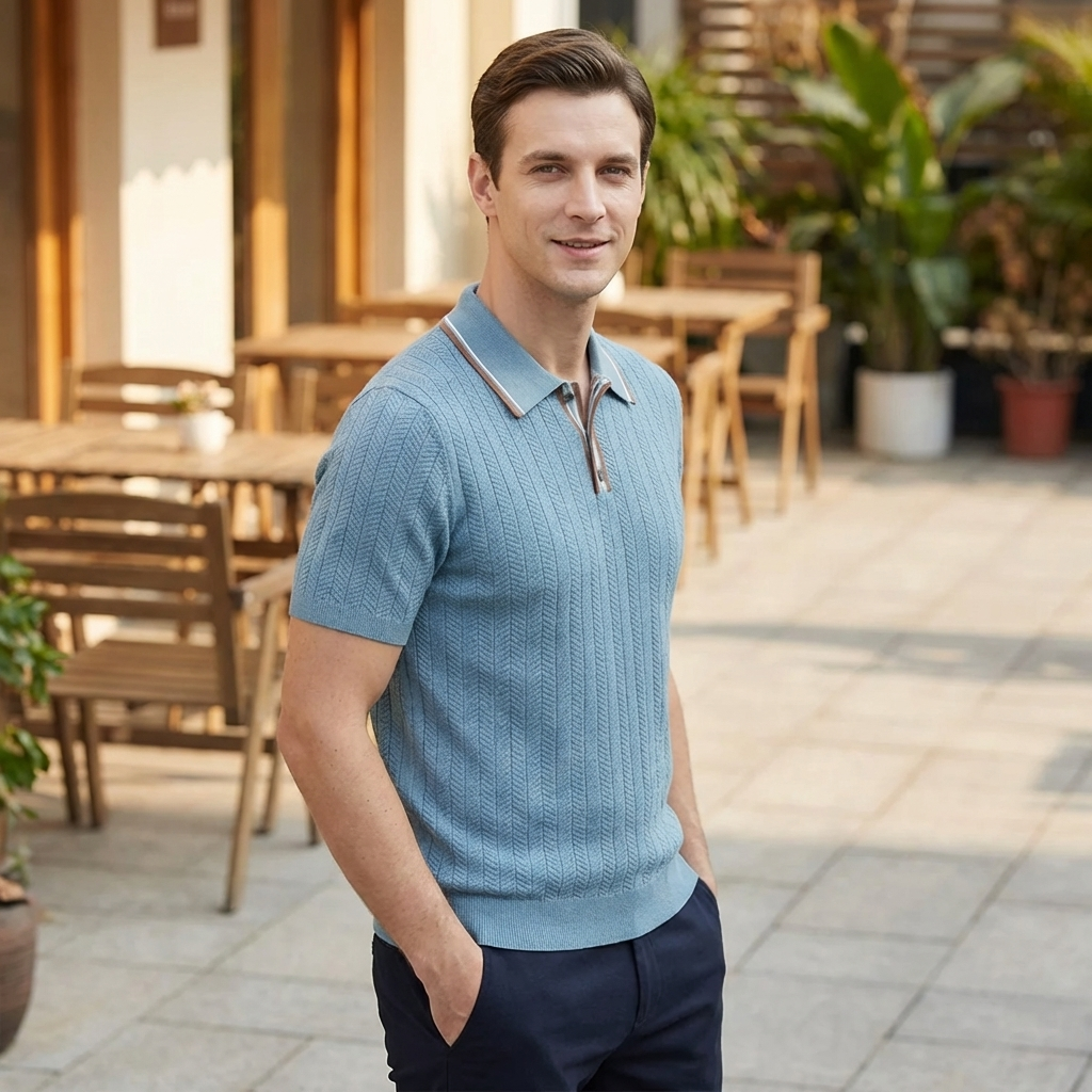 OLDMONEYLOOK | Men’s Refined Knit Polo