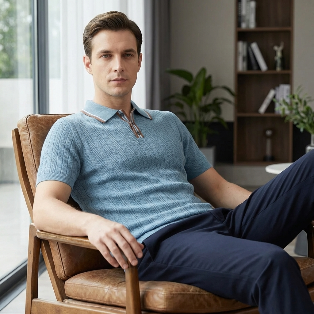 OLDMONEYLOOK | Men’s Refined Knit Polo