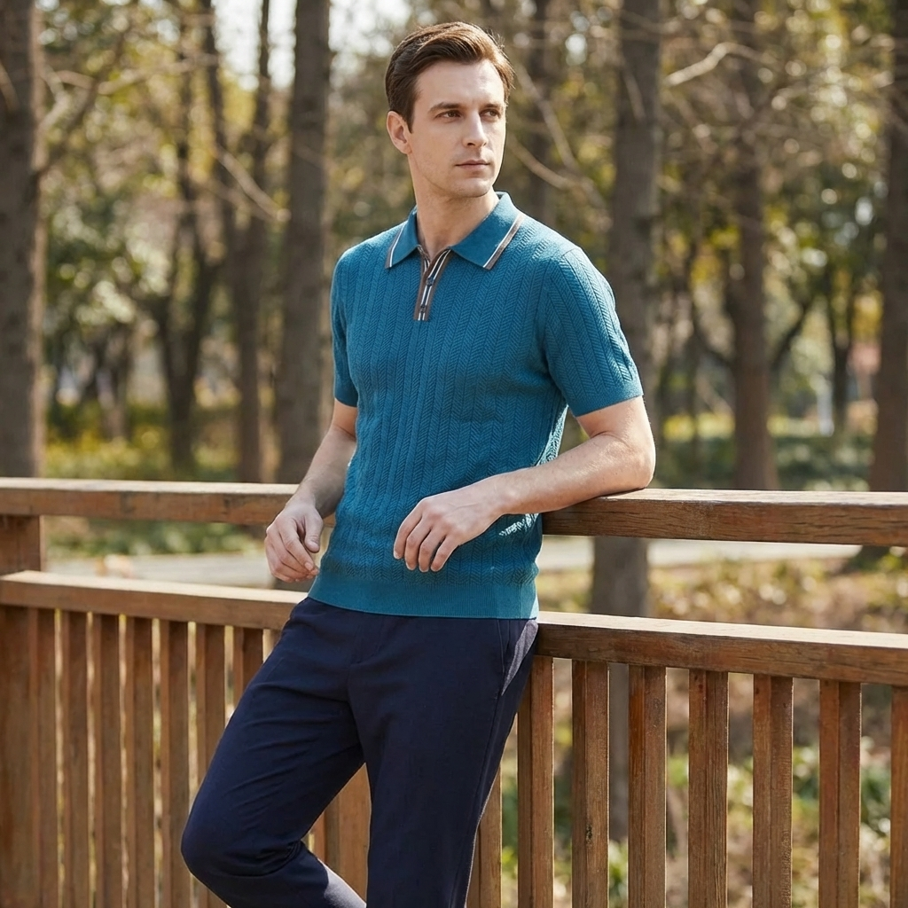 OLDMONEYLOOK | Men’s Refined Knit Polo
