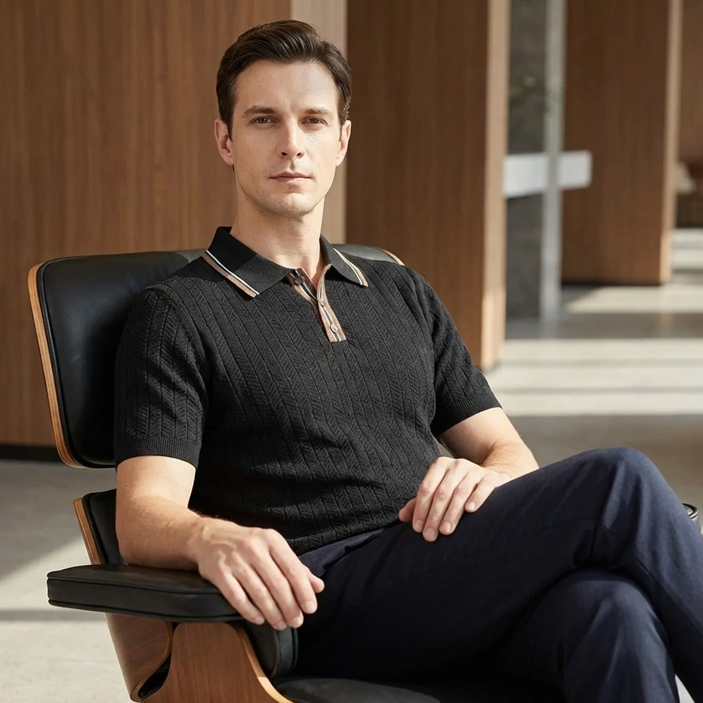 OLDMONEYLOOK | Men’s Refined Knit Polo