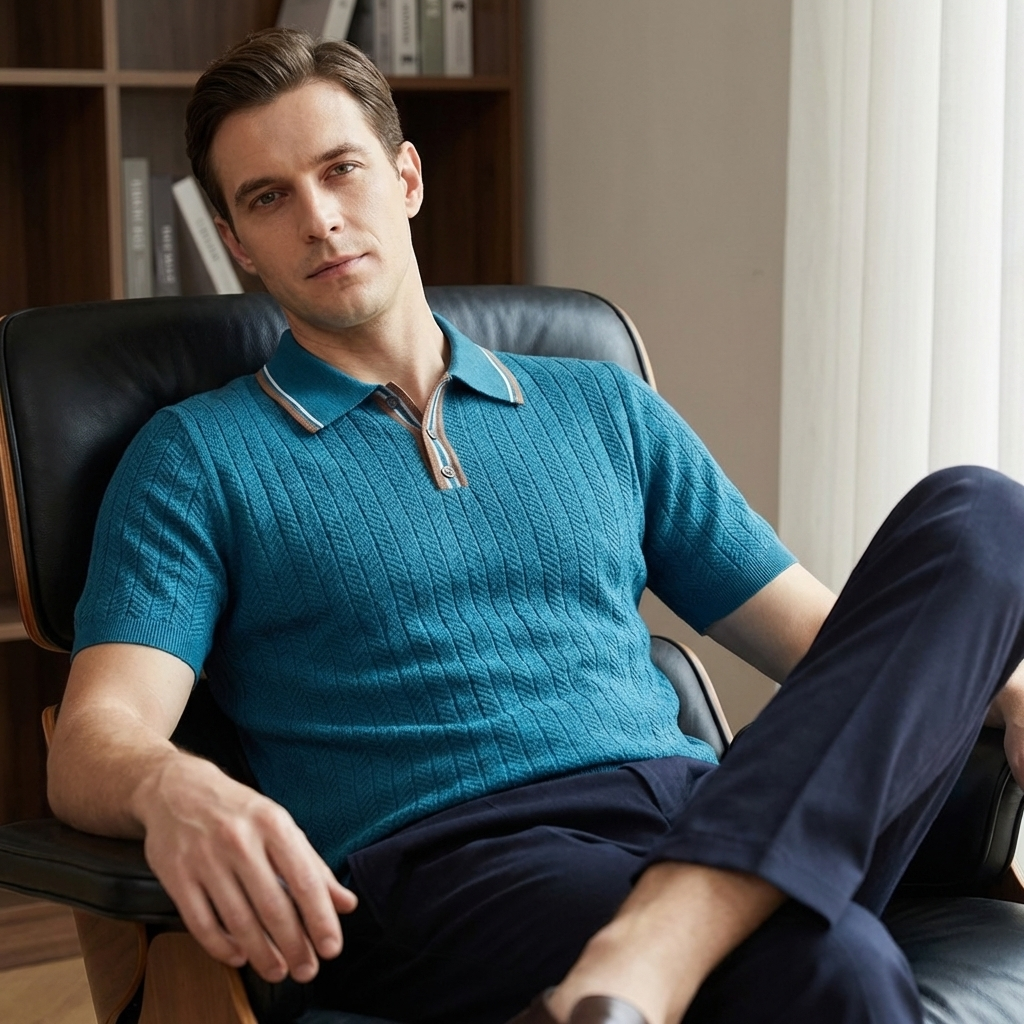 OLDMONEYLOOK | Men’s Refined Knit Polo