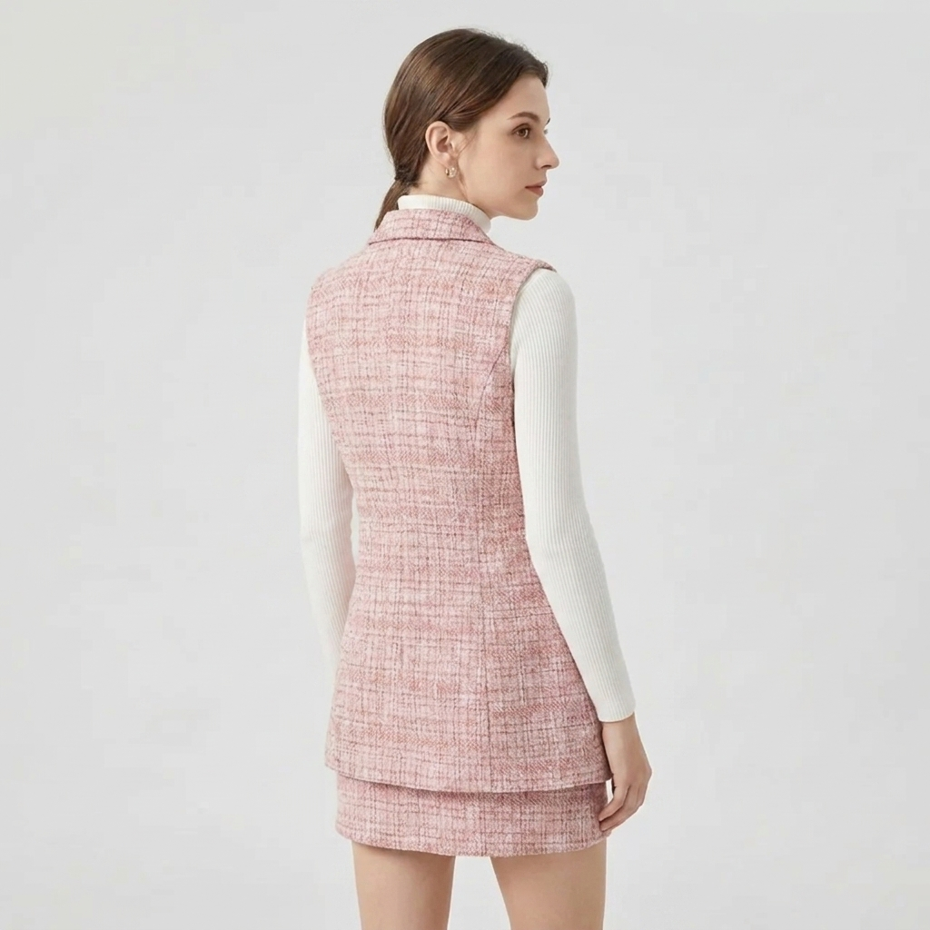 OLDMONEYLOOK | Women’s Classic Plaid Tweed Suit