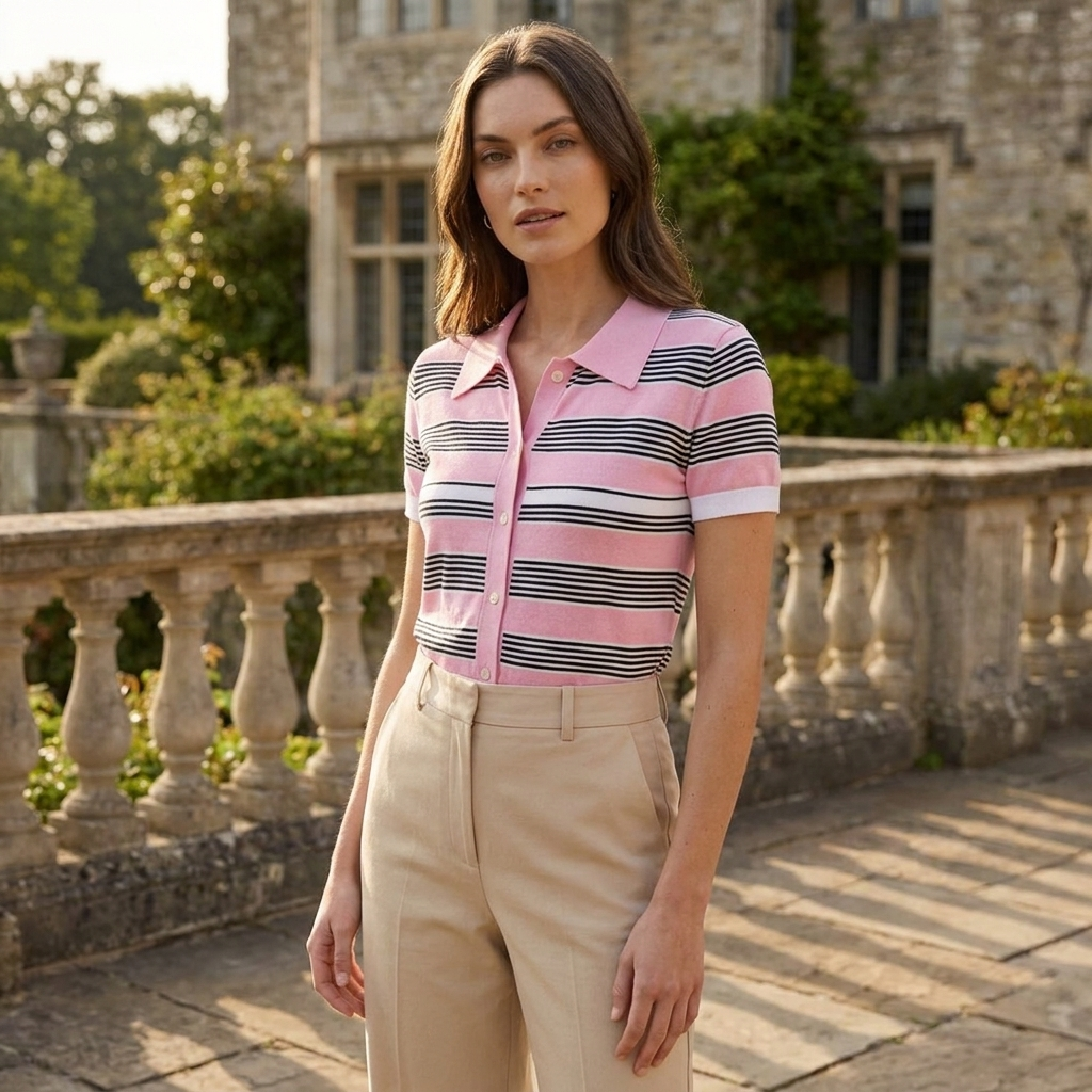 OLDMONEYLOOK | Women’s Classic Striped Summer Blouse