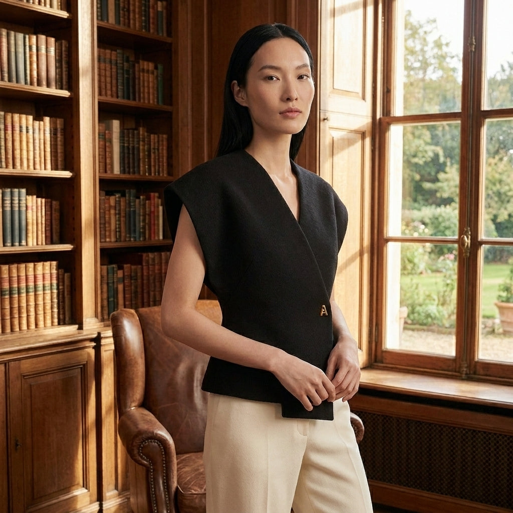 OLDMONEYLOOK | Women’s Classic V-Neck Blouse
