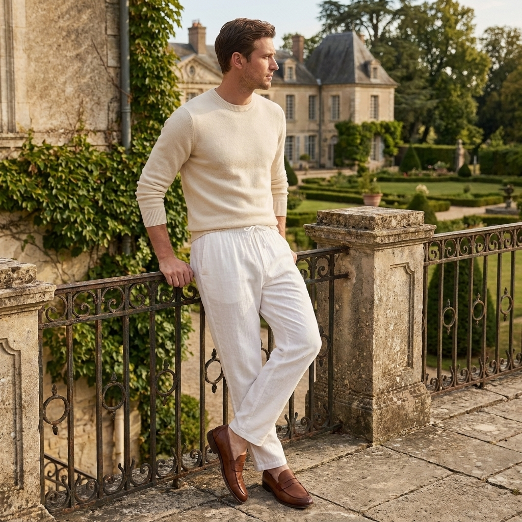 OLDMONEYLOOK | Men’s Heritage Linen Pantalon