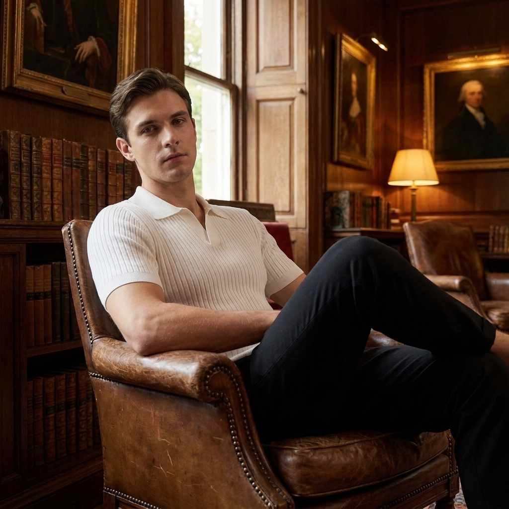 OLDMONEYLOOK | Men’s Heritage Knit Polo Shirt
