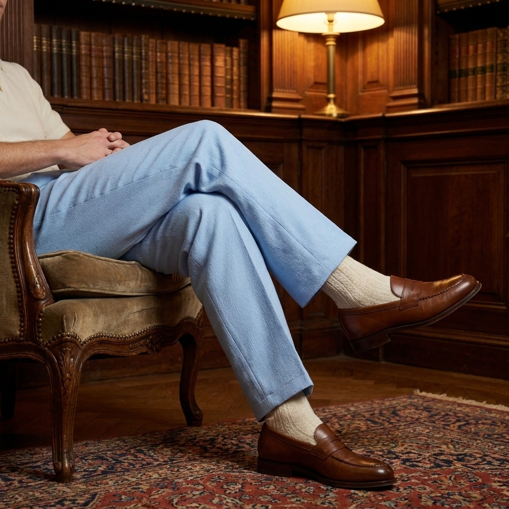OLDMONEYLOOK | Men’s Heritage Linen Trousers