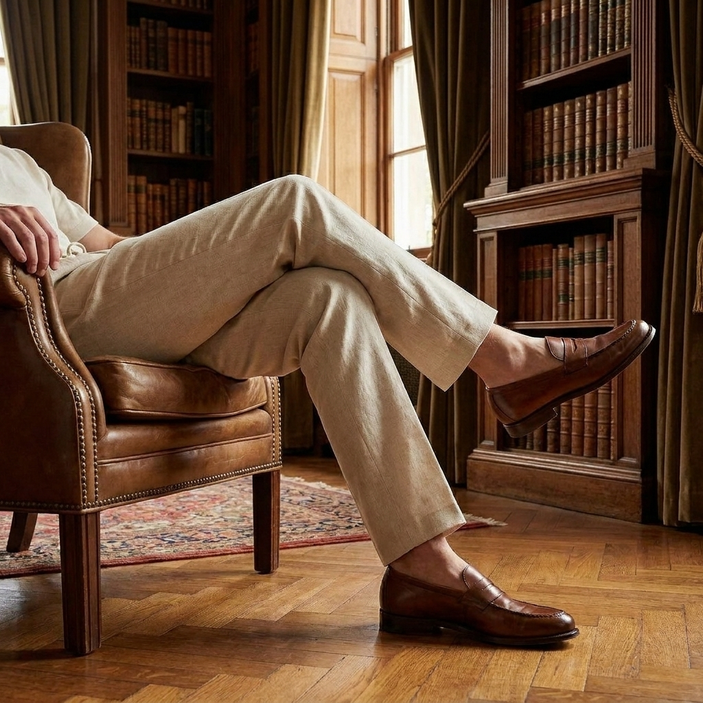 OLDMONEYLOOK | Men’s Heritage Linen Trousers