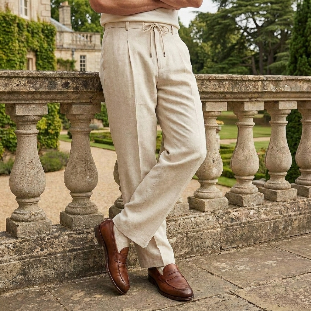 OLDMONEYLOOK | Men’s Heritage Linen Trousers