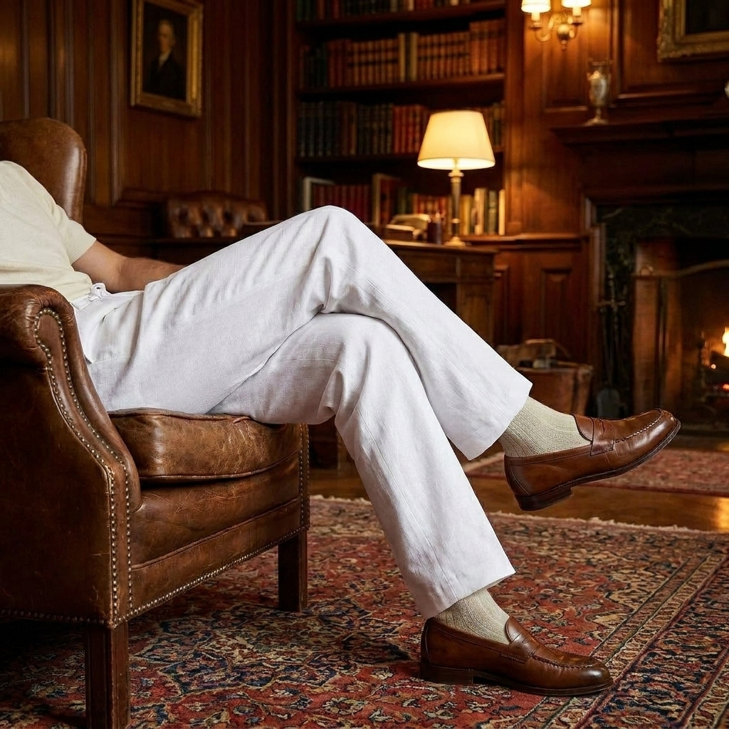 OLDMONEYLOOK | Men’s Heritage Linen Trousers