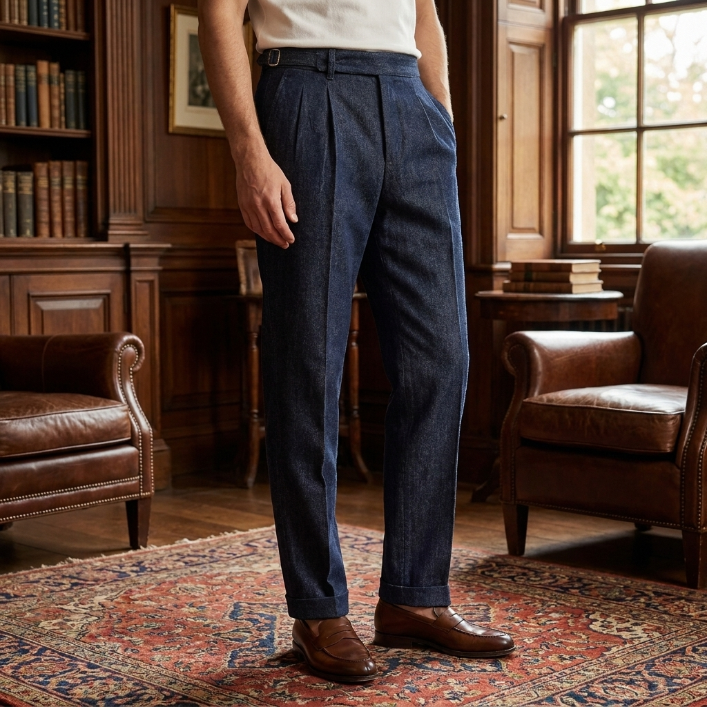 OLDMONEYLOOK | Men’s Refined Stretch Straight Leg Pants
